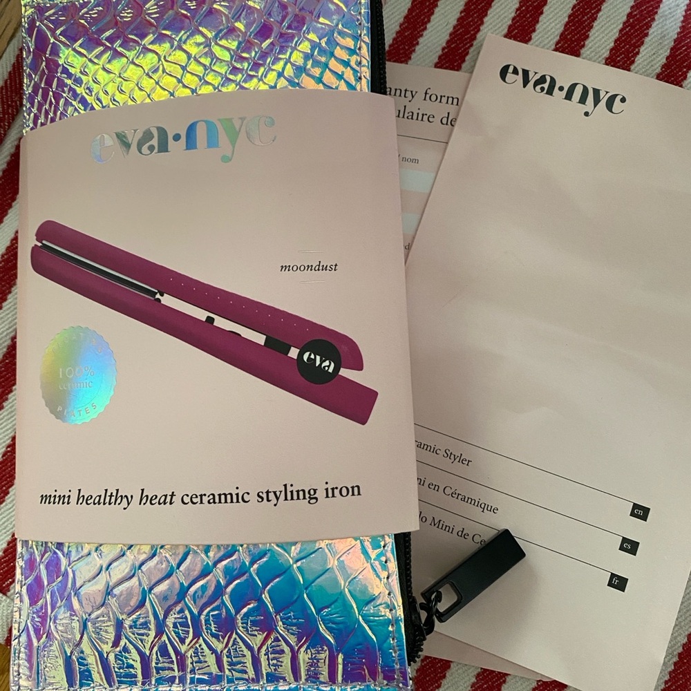 Eva NYC Ceramic Styling Iron in Purple